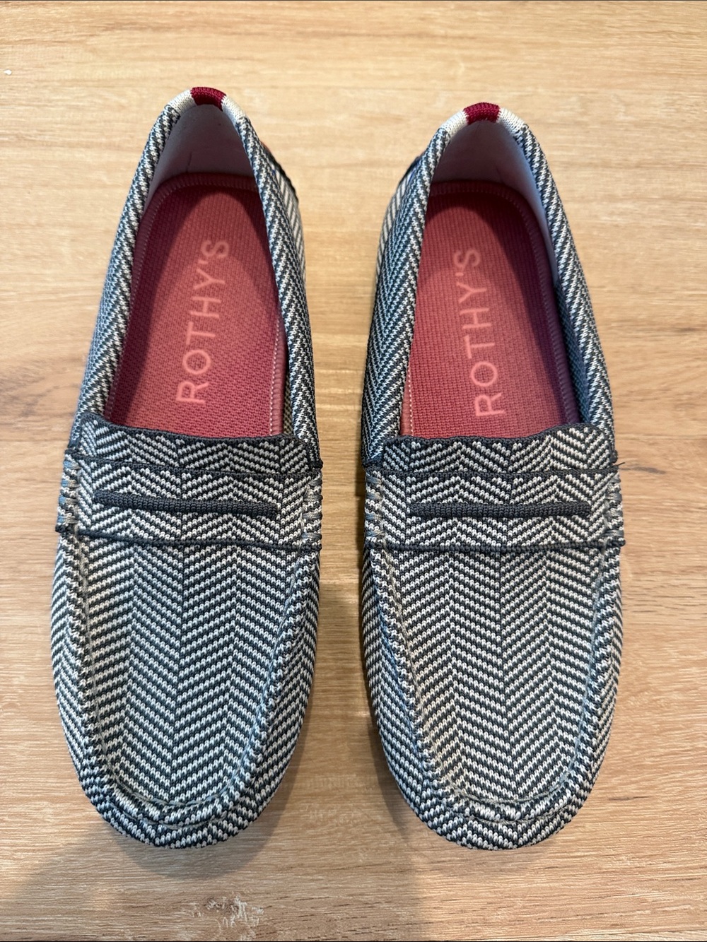 Rothy's - The Driver Herringbone Loafers - Iron Gray - Size 7 - Picture 5 of 12
